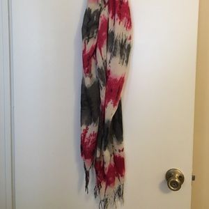 Pink and Grey TyeDye Scarf, bundle for discounts!