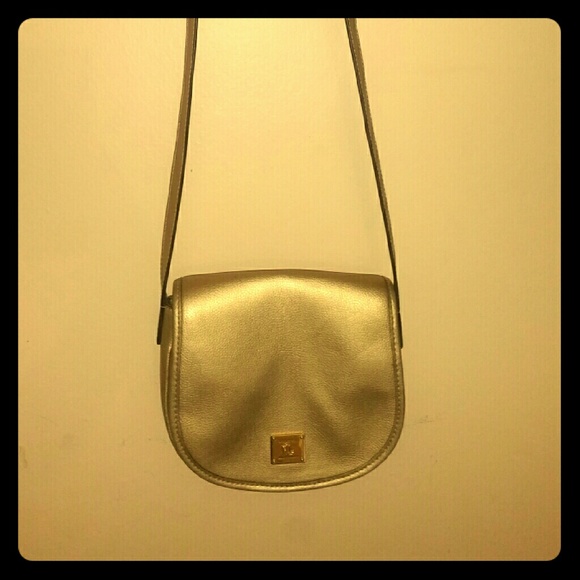 Ralph Lauren Gold Leather crossbody bag