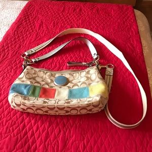 Multi colored Coach purse