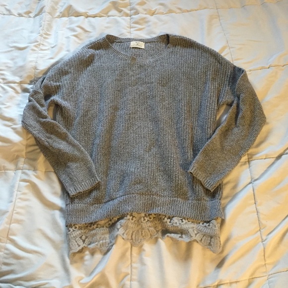 UO XS Lace Sweater