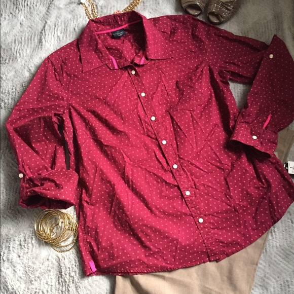 Cranberry and Pink Dot shirt
