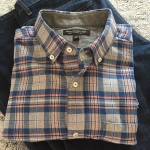 BR Luxe Flannel Slim Fit Button Down