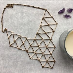 Geometric Forever 21 Statement Necklace