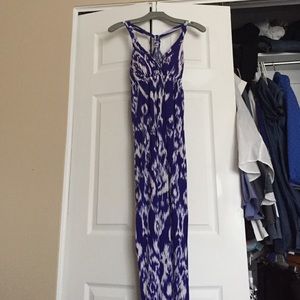 Ikat design maxi dress