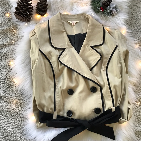 Beige Flare Trench Coat