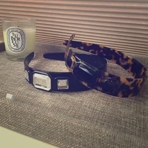 J.Crew jeweled headbands. Set of 2.