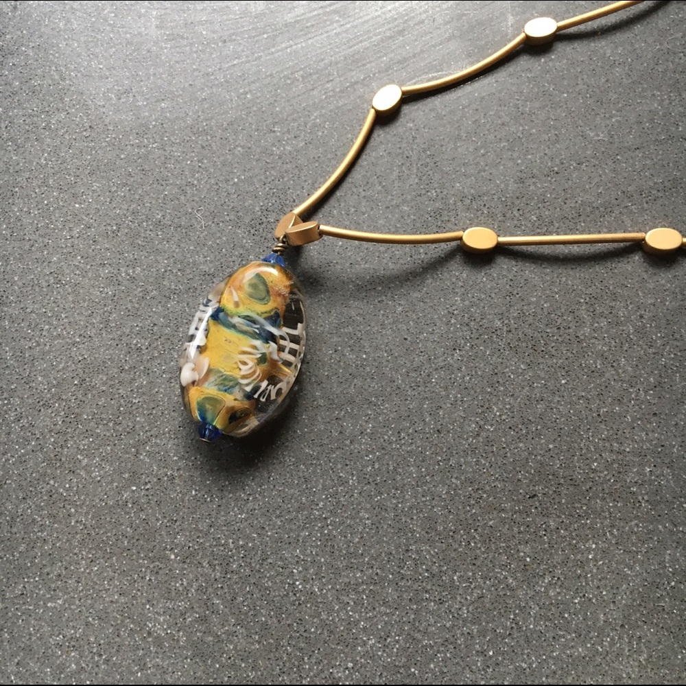 Gold arty necklace