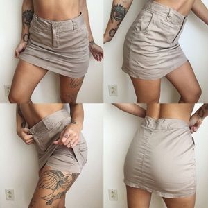 Khaki skort