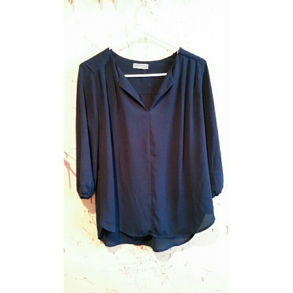 Pleione - Navy Blouse