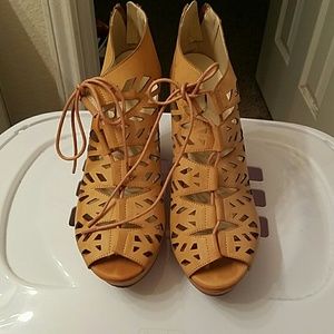 Tan Wedge Heel Shoe Torrid