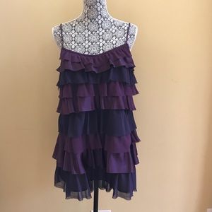 Spaghetti strap ruffled blouse