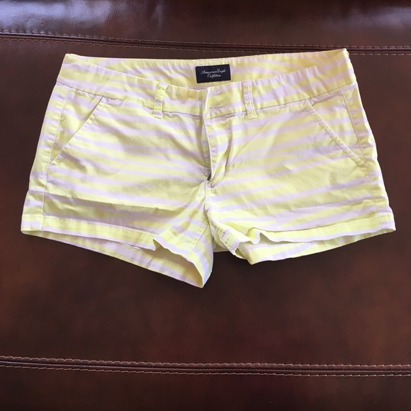 Yellow stripped shorts