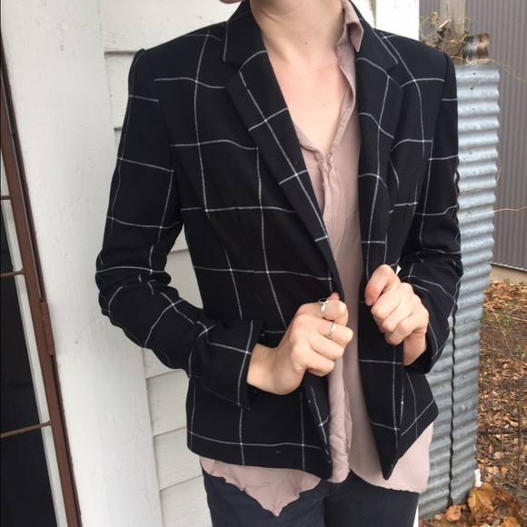 Checkered Blazer