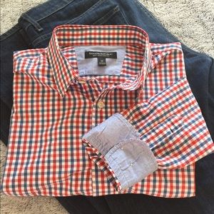 BR Soft Wash Slim Fit Gingham Button Down