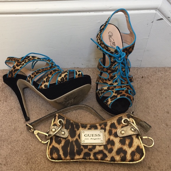 Purse and matching shoes worn only once