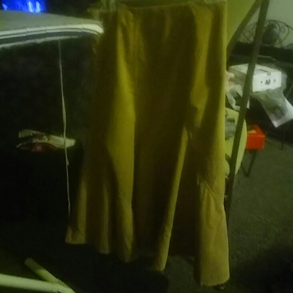 Jones New York Tan Corduroy seemed A line skirt