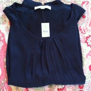 Loft blue sleeveless shirt