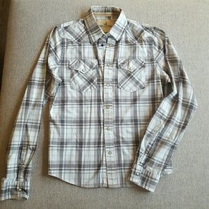 Hollister Button Up Plaid Shirt