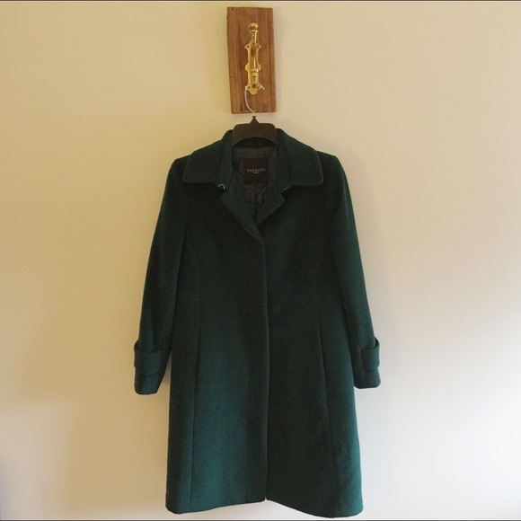 Talbots Jackets & Blazers - Dark green wool-blend coat