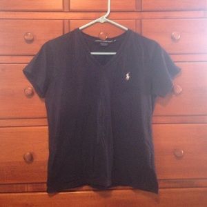 Ralph Lauren Sport sz M 100% cotton navy tee shirt