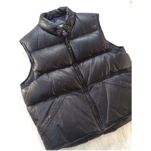 Leather goose vest Clearance