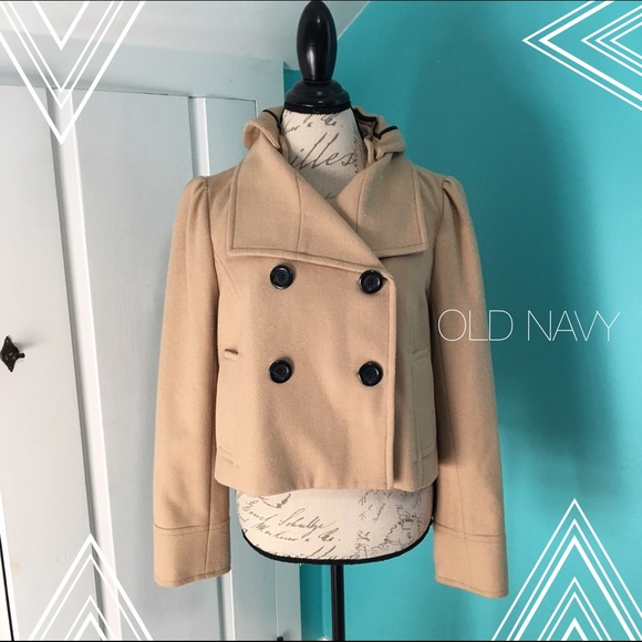 Old Navy Jackets & Blazers - Old Navy Double Breasted Crop Wool Jacket