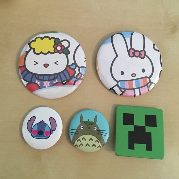 Set of 5 buttons