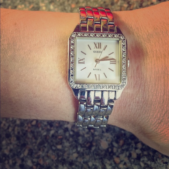 Guess CZ Steel watch