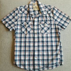 Hollister Button Up Plaid Shirt