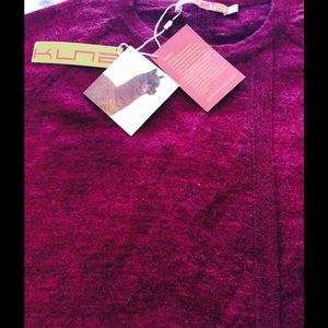 Kuna Alpaca - 100% Blue Alpaca  burgundy sweater
