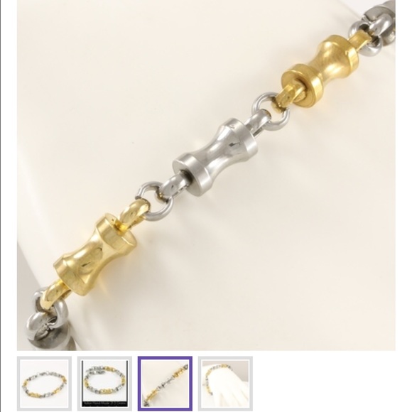 Italian Men's 21.5 Grams Stainless Steel Bracelet - Picture 3 of 4