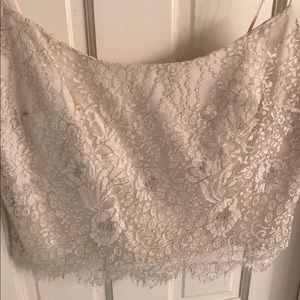 Beautiful lace crop top women's size 12