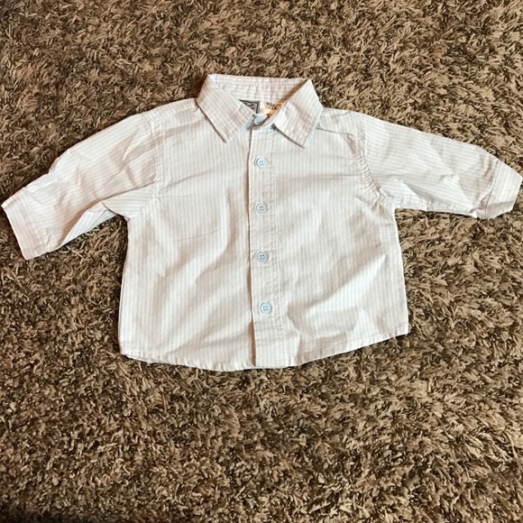 Baby Rebels Blue and White Button Down Shirt