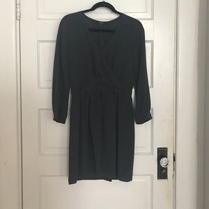 Madewell Dark Gray Silk Dress