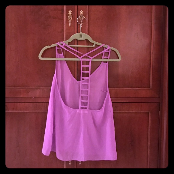 LF perfect purple top with fashion back fun shirt