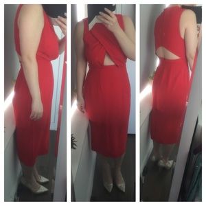 ASOS Cut Out Midi Dress