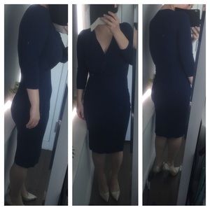 Navy blue ASOS Midi dress