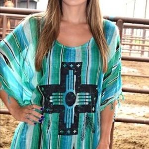 Crazy Train Mint Ponderosa Poncho