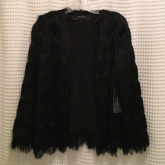 zara shaggy jacket