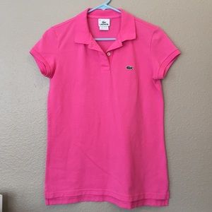 Pink Sz 38 Lacoste Polo Amazing Condition