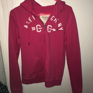 pink Abercrombie & Fitch zip up