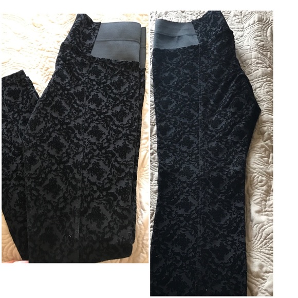 Black Velvet Elastic Jeans