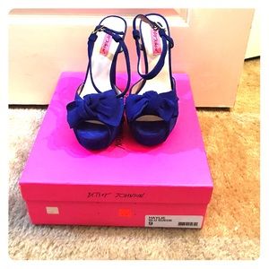 Betsey Johnson "Haylie" in blue suede