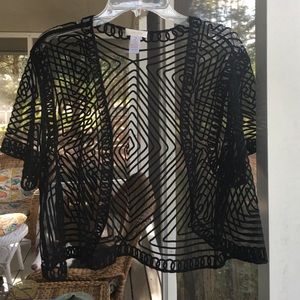 Sheer Black Crop Jacket