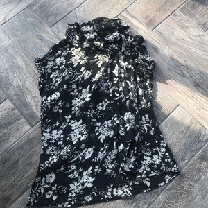 Floral sheer shirt