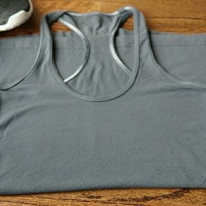 Grey lululemon run tank