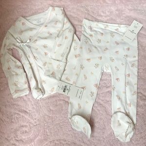 Ralph Lauren polo bear print baby kimono set