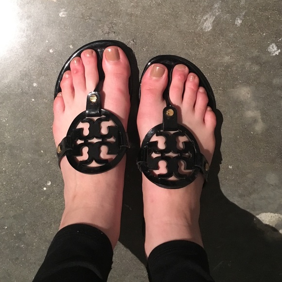 Tory Burch Patent Sandals Flip Flops