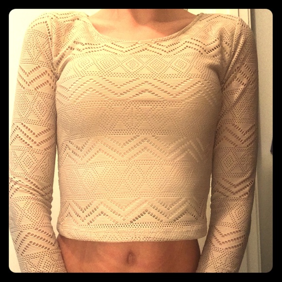 Forever 21 Tops - Forever 21 cream crop top