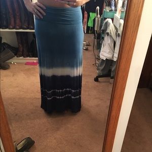 Lucky brand maxi skirt tie dye m/l ❤ spring clean